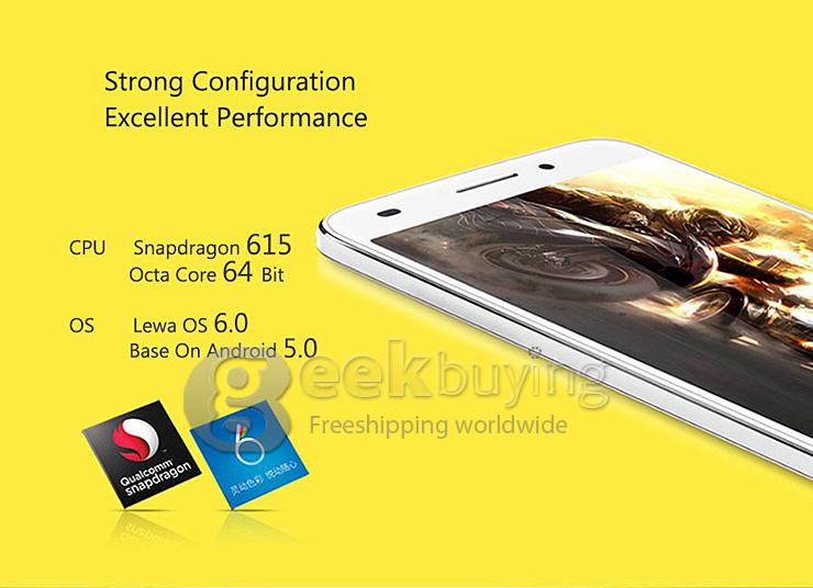[HK Stock]TCL 3S M3G 4G LTE 5inch FHD Smartphone Android 5.0 2GB 16GB Snapdragon 615 Octa Core 13MP Lewa 6.0 OS HotKnot OTG- Black