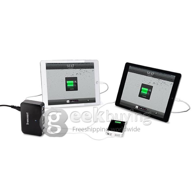 Tronsmart 5 Port 40W 8000mA Speed USB Smart Charger With VoltIQ For iPad iPhone iPod Android Windows Tablets - UK Plug