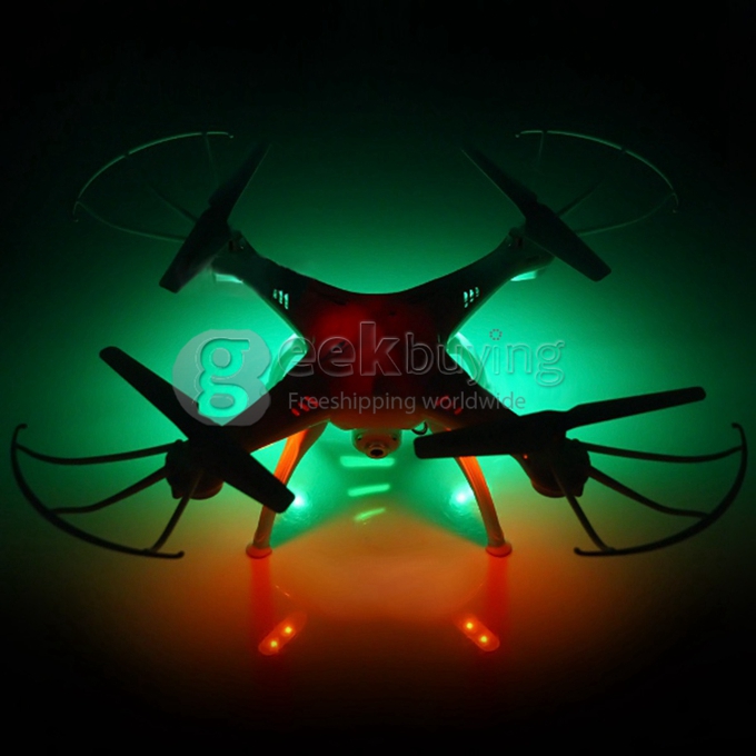 Syma X5SC-1 EXPLORERS 2 Quadcopter Headless Mode 2.0MP HD Camera 2.4G 6 Axis Gyro 3D Flip RC RTF with 4GB TF Card - Black