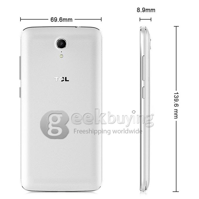 [HK Stock]TCL 3S M3G 4G LTE 5inch FHD Smartphone Android 5.0 2GB 16GB Snapdragon 615 Octa Core 13MP Lewa 6.0 OS HotKnot OTG- White