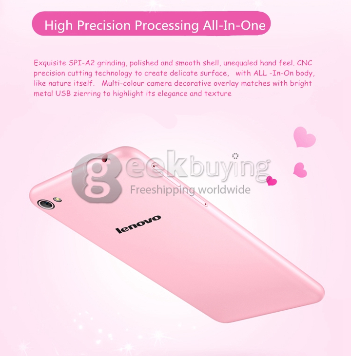 [HK Stock]Lenovo S60 S60W 4G LTE 5.0inch Android 4.4 2GB 8GB Smartphone 64bit Snapdragon 410 Quad Core 13.0MP Miracast - White