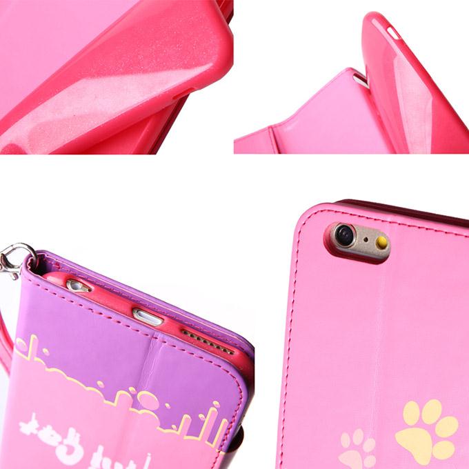 [Wholesale] 10pcs Leiers Domi Cat TPU Leather Case Protective Cover for Apple iPhone 6 Plus 5.5inch - Purple