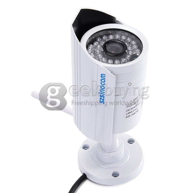 Sinocam SN-NVK-7304D 4CH Wifi H.264 P2P NVR Kit with 4pcs Wireless 1.0MP 3.6mm Day Night Vision Outdoor Weatherproof IP Camera