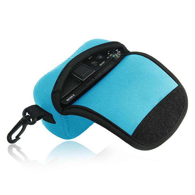 NEOpine NE-RX100/RX100 II Protective Waterproof Soft Case Bag Pouch Perfect For Sony RX100 RX100II - Blue