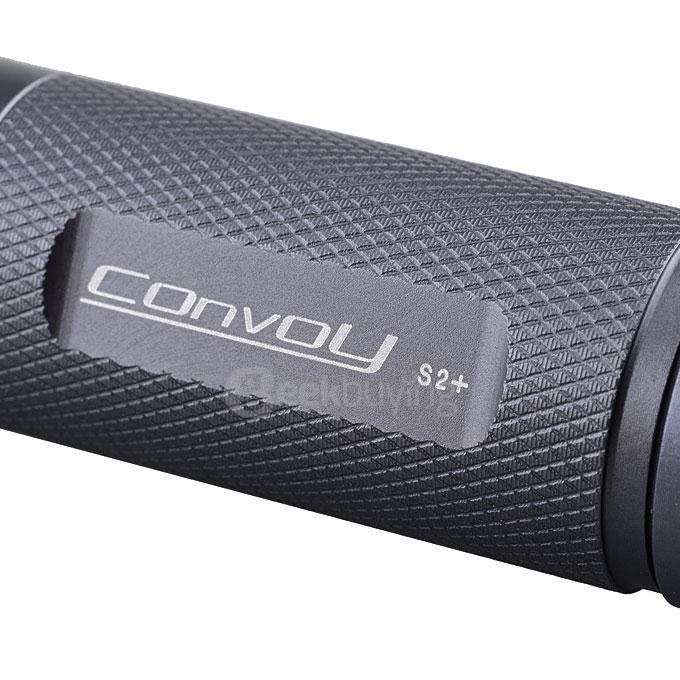 Convoy S2+ Cree XM-L2 U2-1A 350lm 2-Group 8-Mode White Light LED Flashlight - Titanium
