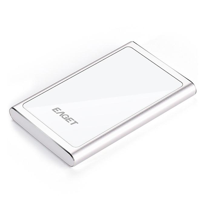 EAGET G90 Fast Speed 1TB USB3.0 Metal Mobile Hard Disk - White