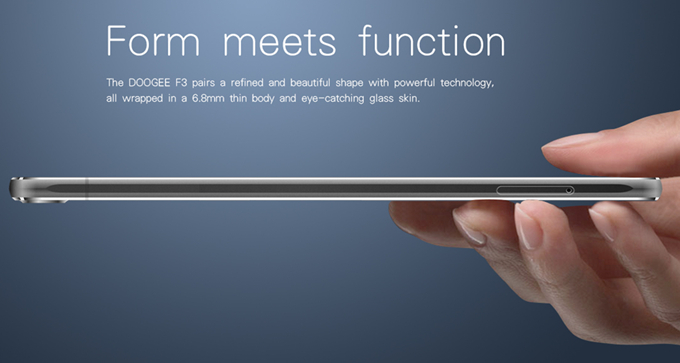 DOOGEE F3 Pro 4G 5.0Inch FHD Android 5.1 3GB 16GB Smartphone 64bit MTK6753 Octa Core Wood Shell 2.5D Corning Gorilla Glass - Ebony