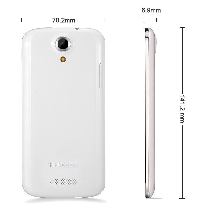 [HK Stock] DOOGEE Y100X NOVA 5.0inch IPS HD Android 5.0 Smartphone MTK6582 Quad Core 1.3GHz 1GB RAM 8GB ROM 3G GPS OTG - White