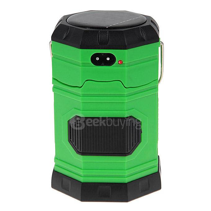 Y03 Solar Power Rechargeable 7-LED Camping Light With USB Interface - Green