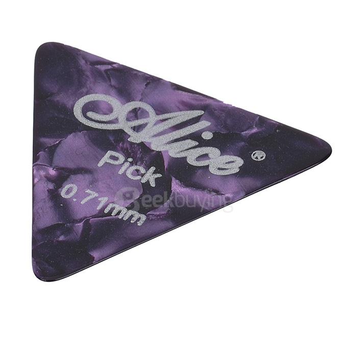 24Pcs/Set Alice AP-24L Durable Plastic Guitar Picks 0.46/0.71/0.81mm Thickness - Multi Colors