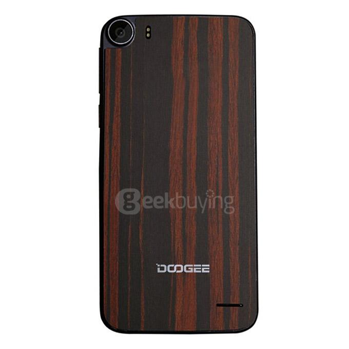 DOOGEE F3 Pro 4G 5.0Inch FHD Android 5.1 3GB 16GB Smartphone 64bit MTK6753 Octa Core Wood Shell 2.5D Corning Gorilla Glass - Ebony