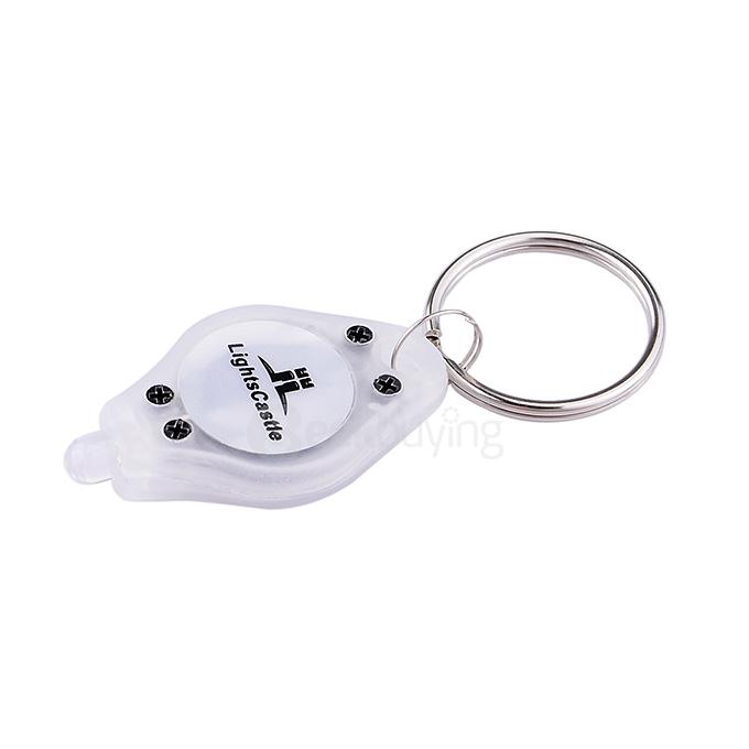 Castle Flashlight Keychain Thumb Lamp 10/Pack - White