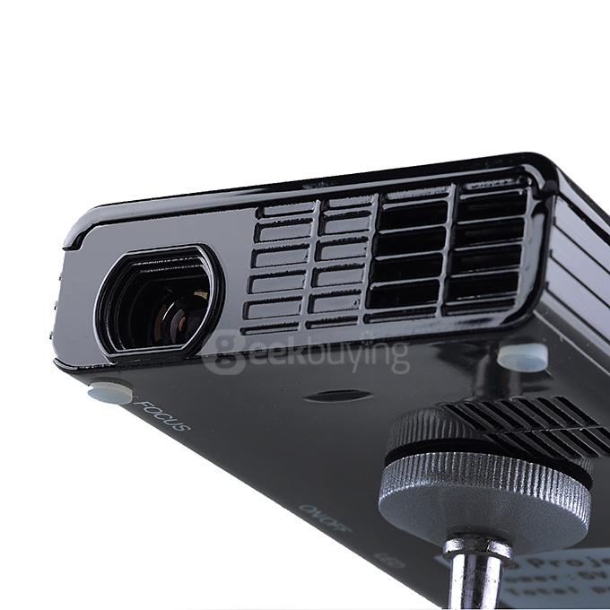E06 DLP Android Smart Mini LED Projector Android 4.2.2 RK3028A Dual Core 1G/4G w/ Bluetooth HDMI USB TF AV With Remote - Black