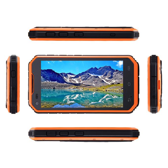 DIGOOR DG2 Plus IP68 Rugged Phone 5.0inch Android 4.4 MTK6582 Quad Core 1.3GHz 1GB 8GB 8.0MP Talkback Miracast - Orange