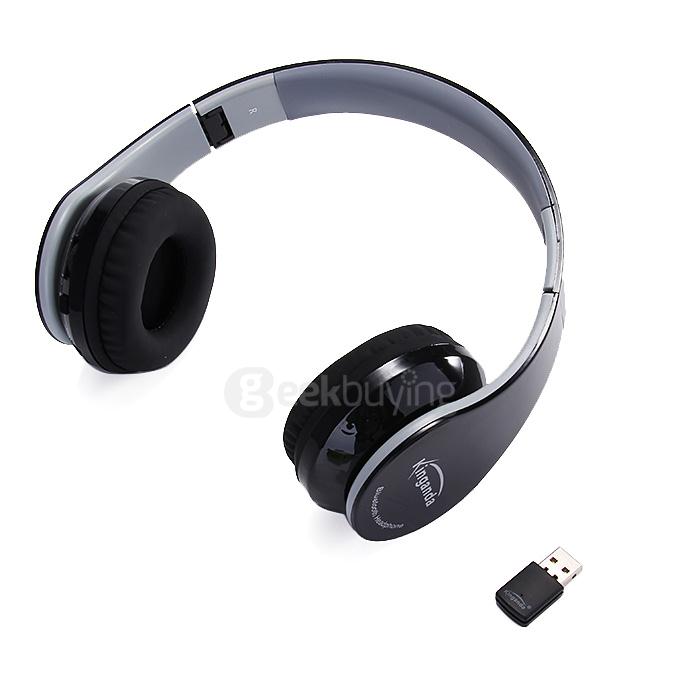 Kinganda PS4 Wireless Bluetooth Headphone Headset With PS4 USB Dongle Transmitter Suit - Black