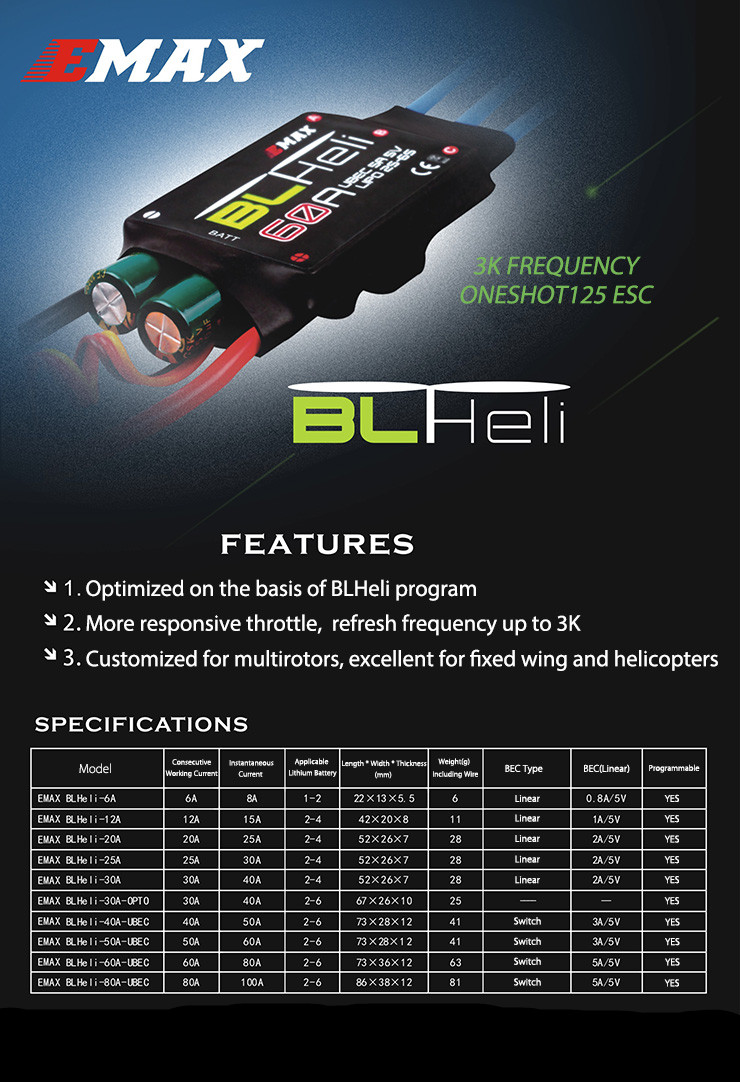 EMAX BLHeli Series 6A ESC
