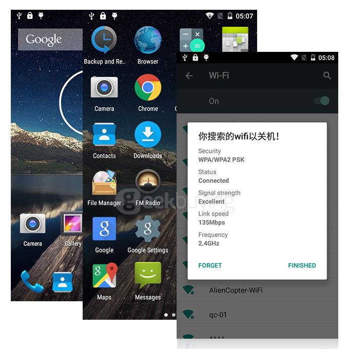 SISWOO A5 5.0inch 4G LTE Android 5.1 Smartphone 64bit MTK6735M Quad Core 1.0Ghz 1GB RAM 8GB ROM - Black