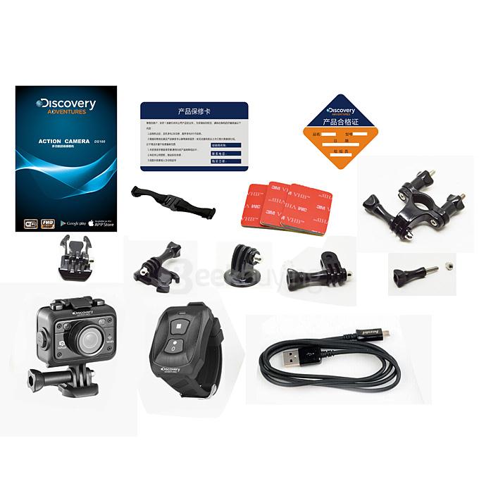 Discovery DS100 NTK 96655 60M Waterproof  Action Camera 170 Degrees Wide Angel 1080P 5.0 CMOS Wifi Wireless Remote Control