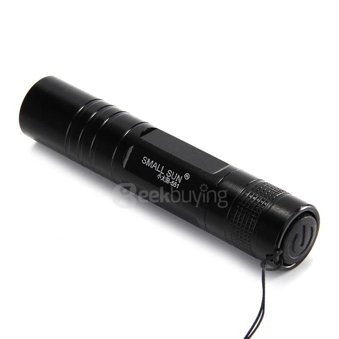 [HK Stock] Small Sun ZY-551 200Lm Super Mini AA LED Flashlight Torch for Outdoor Activities  -  Black