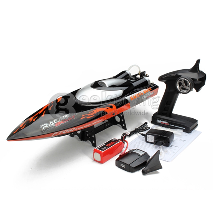 FT010 2.4G Racing Boat 35KM/H High Speed Auto-Flip Over 65CM RC Yacht