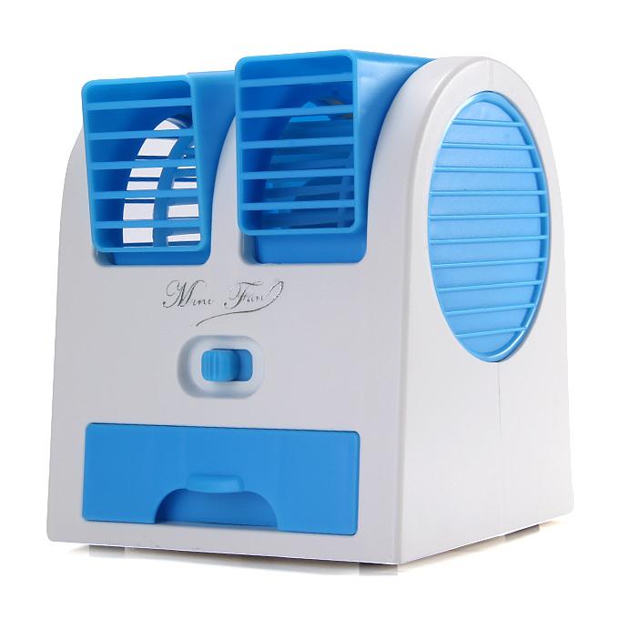 HB-168 Mini Fan 2.5W Air Conditioning for Summer Cooling With USB Plug - Blue