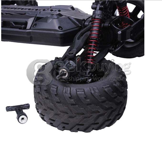 9115 1/12 2.4GHz 2WD Brushed RC High Speed Car - Red