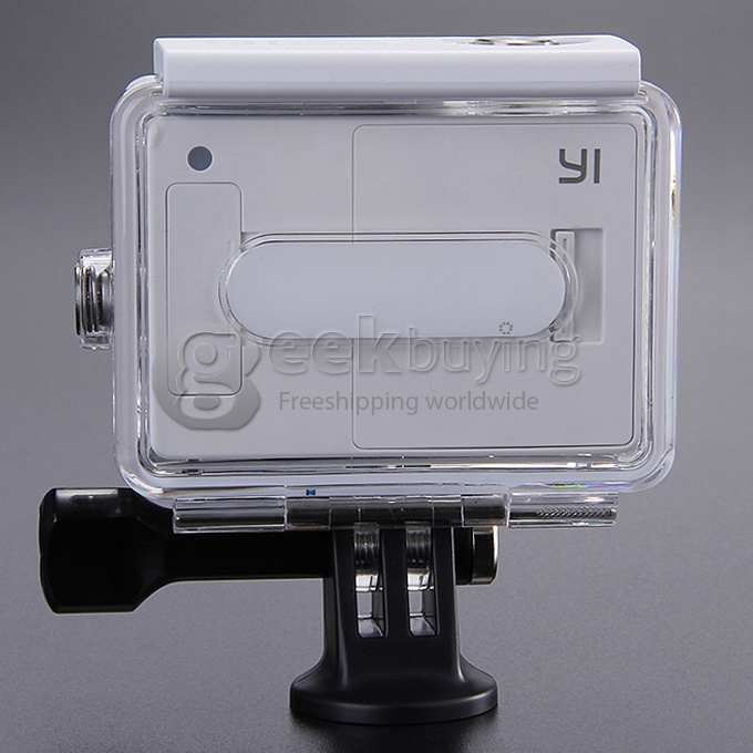 [HK Stock] Original Xiaoyi Waterproof Case for Xiaoyi Yi Xiaoyi Sports Camera Diving 40M Protective Housing - Transparent + White