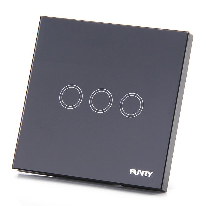 Funry Y8 Home Touch Switch Triple Touch Control 1 Way Intelligent Control Switch With Overload Protection - EU