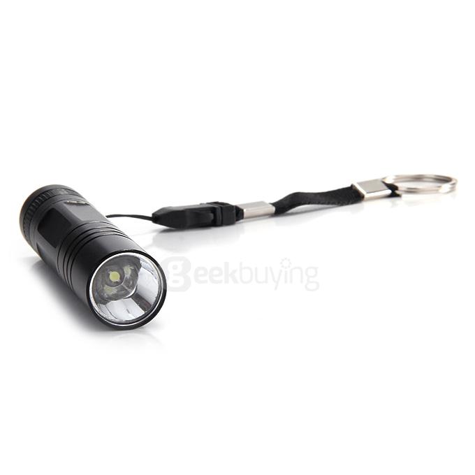 Small Sun ZY-551 200Lm Super Mini AA LED Flashlight Torch for Outdoor Activities  -  Black