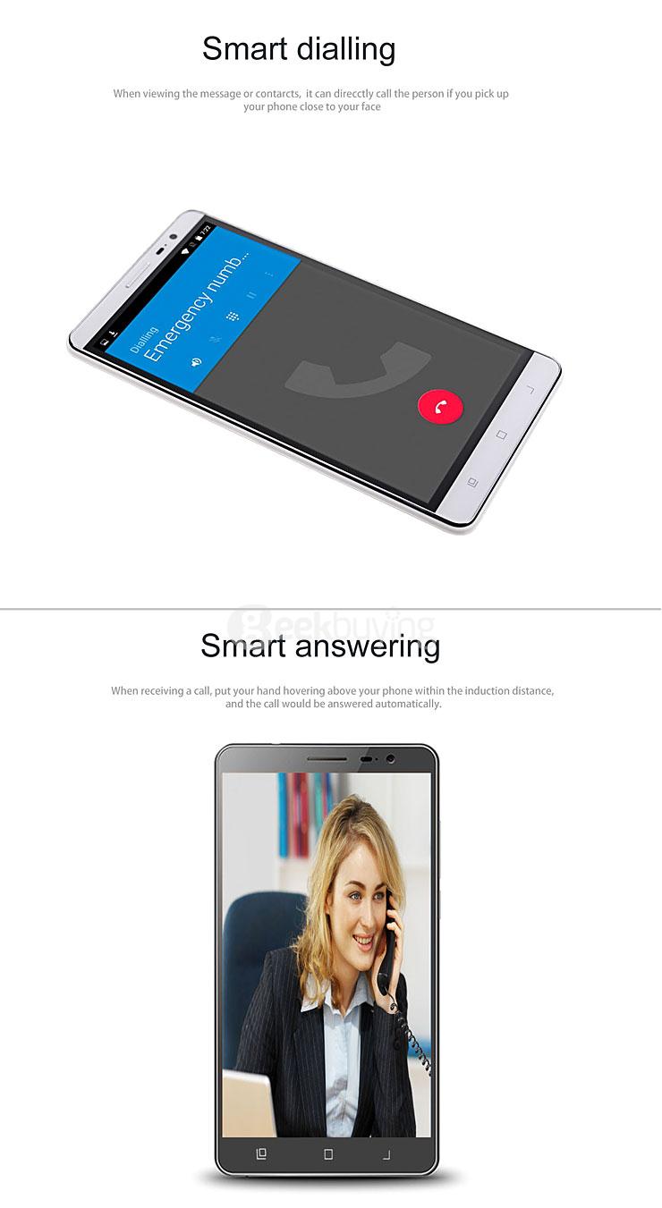 VKWORLD VK6050S 5.5inch 4G LTE Android 5.1 2GB 16GB Smartphone 6050mAh Battery 64bit MT6735 Quad Core Hotknot - Black