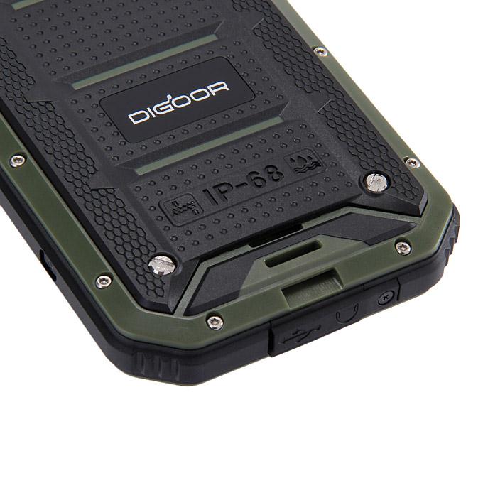 DIGOOR DG2 Plus IP68 Rugged Phone 5.0inch Android 4.4 MTK6582 Quad Core 1.3GHz 1GB 8GB 8.0MP Talkback Miracast - Green
