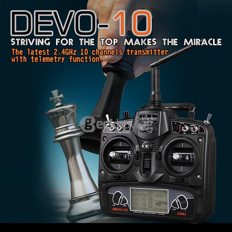 Walkera DEVO 10 WK-DEVO10 2.4 GHz 10CH Transmitter Remote Controller