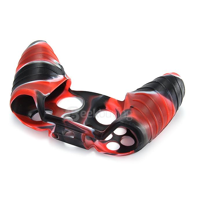 Silicone Protective Cover Case for XBOX ONE Controller - Black + Light Red