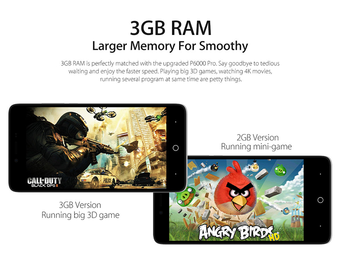 [HK Stock]Elephone P6000 Pro 3GB 16GB 5.0inch LG LCD Android 5.1 Smartphone 64-bit MTK6753 Octa Core 1.3GHz 13.0MP -  Black