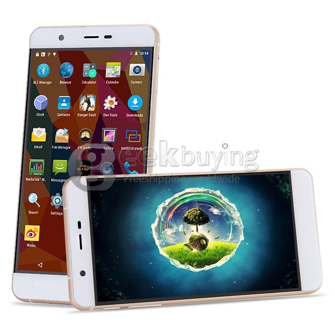 OUKITEL U9 5.5 inch 2.5D Radian JDI FHD 4G LTE Android 5.1 3GB 16GB Smartphone 64bit MTK6753 Octa Core 16.0MP - White