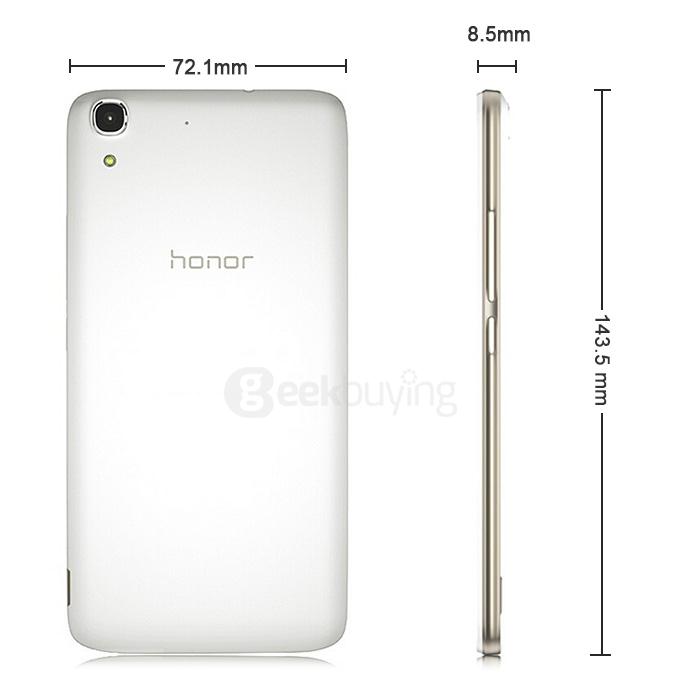 HUAWEI Honor 4A 5.0inch HD Android 5.1 2GB 8GB 4G FDD LTE Smartphone Qualcomm MSM8909 Quad Core 8.0MP Miracast - White