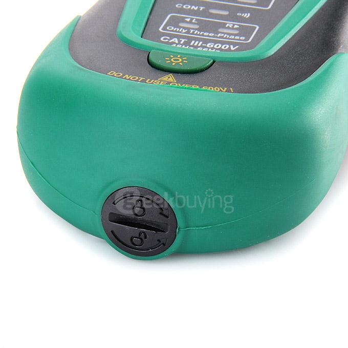 MASTECH MS8906 Voltage/Continuity Tester Phase Sequence/Live Wire/Lighting Function Measuring Instrument