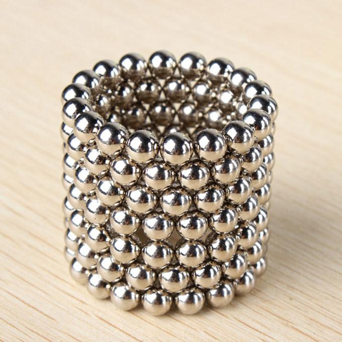 [Wholesale]10pcs 216pieces 5mm Sliver DIY Neocube Magic Beads Magnetic Balls Puzzle