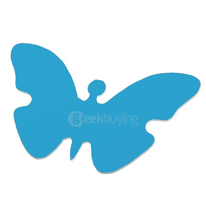 Modern Butterfly Fairy Mirrors Wall Stickers DIY Acrylic Wall Decals for Home Decoration - Silver