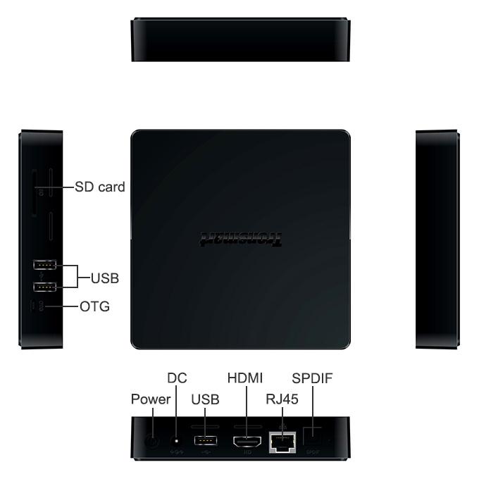 Tronsmart Orion R68 Pro Android 5.1 Lollipop 4K*2K TV Box KODI Rockchip R3368 Octa Core 1G/8G Bluetooth 4.0 HDMI 2.0