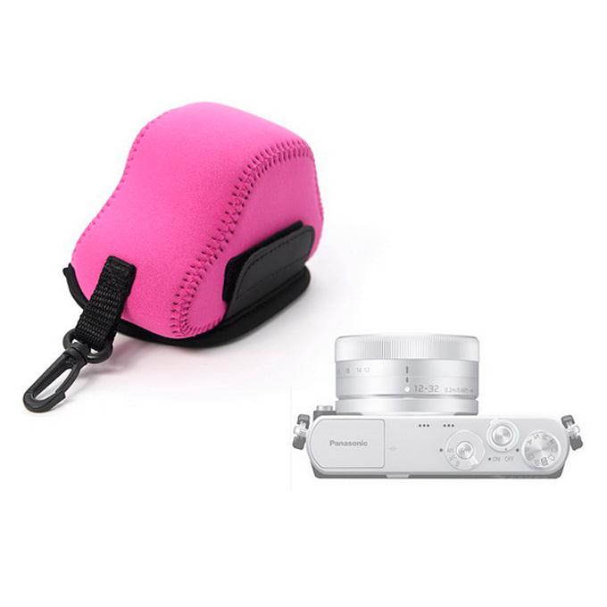 NEOpine NE-GM1 Neoprene Soft Camera Protection Case Bag for Panasonic Lumix GM1 - Rose red