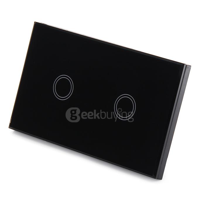 Funry Y8 Home Touch Switch Double Remote Control Intelligent Control Switch With Overload Protection - US