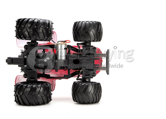 Wltoys P949 1:10 Monster Tractor 2.4G 30KM/H 2WD Lifting Stunts Off Road RC Car RTR - Red