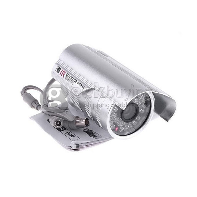 H.264 1/4' Color CMOS Weatherproof Surveillance DVR Kit with 36 LEDs 480TV Lines 4CH CCTV Camera System