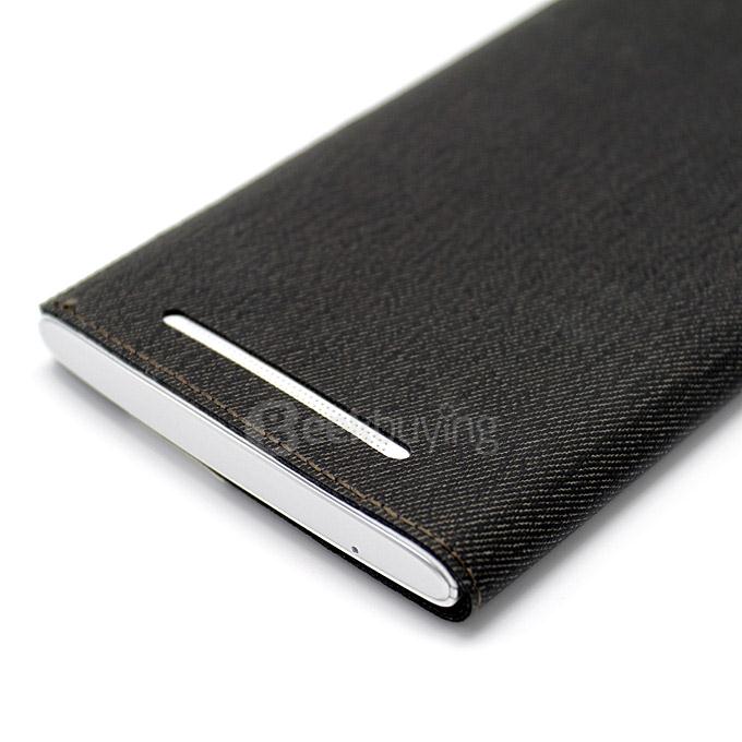 Original Protective PU Leather Hard Flip Cover Shell for LEAGOO Elite 5 - Black