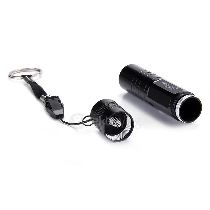 [HK Stock] Small Sun ZY-551 200Lm Super Mini AA LED Flashlight Torch for Outdoor Activities  -  Black