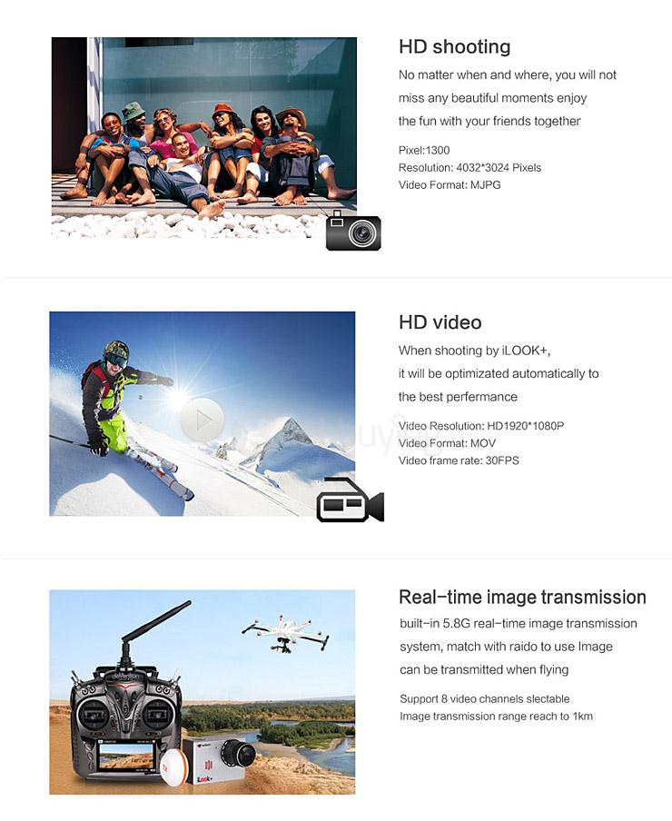 Walkera QR X350 Pro FPV GPS RC Quadcopter 32CH 5.8G One Key To Takeoff With DEVO F12E/G-3D/iLook+
