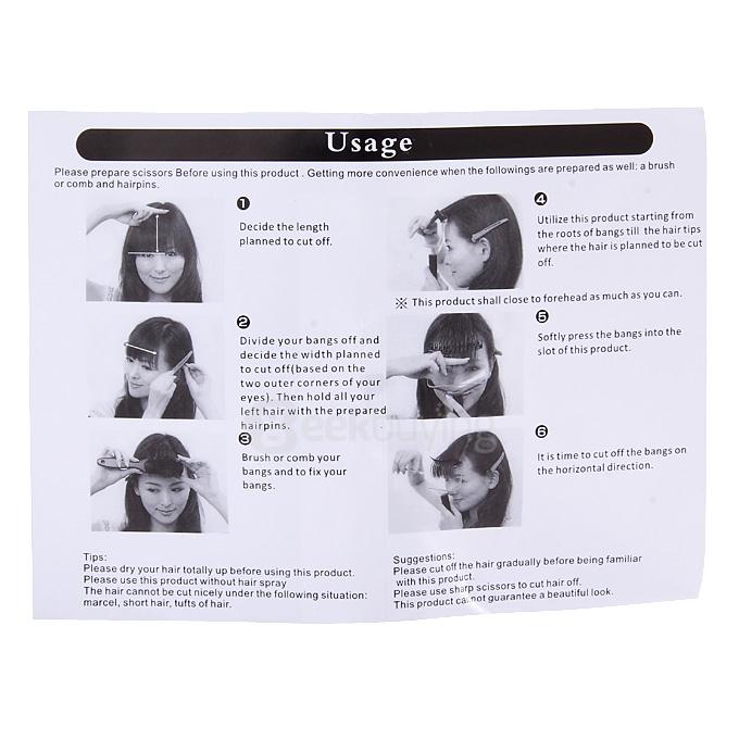 Brow-Skimming Bangs Hair Trimmer Cutting Artifact Fashion Comb
