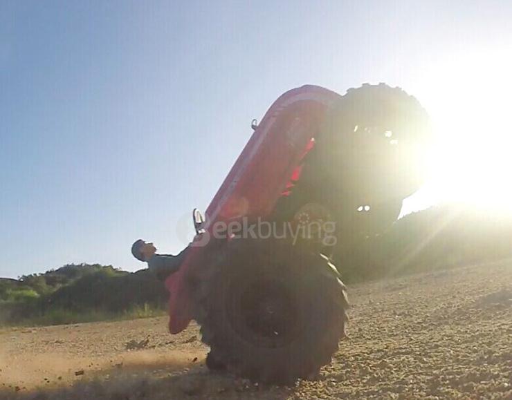 Wltoys P949 1:10 Monster Tractor 2.4G 30KM/H 2WD Lifting Stunts Off Road RC Car RTR - Red