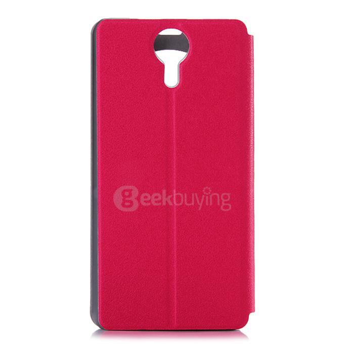 Protective Hard Cover Flip Stand Leather Case for Ulefone Be Touch / Be Touch 2 Smartphone - Rose